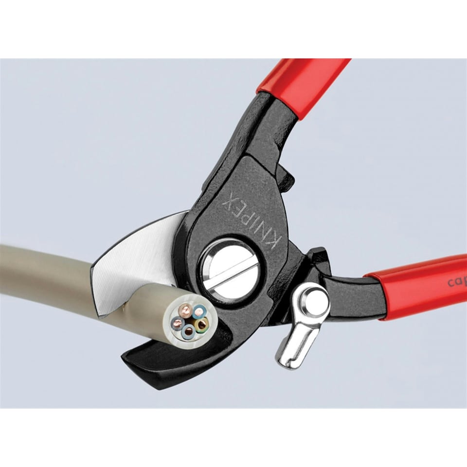 image 1 of Knipex 95 Series Cable Shears - Multi Colour - Return Spring PVC Grip