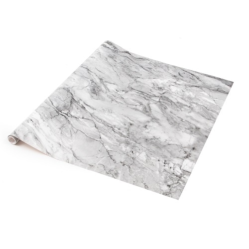 Sticky Back Plastic Romeo Grey Marble Effect Kitchen Self-adhesive Vinyl Wrap for Cupboards, Doors and Worktops 67.5cm x 10m - d-c-fix