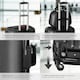 image 4 of Suitcase Set Pucci - 3 suitcases, beauty case, robust, hard-shell ABS plastic | Black | black | 1
