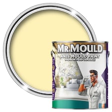 MR MOULD - Anti-Mould Paint - Premium Colour & Protection for Interior Walls & Ceilings - Light Yellow - 5L