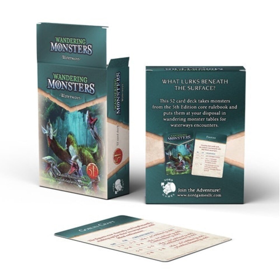 Dungeons And Dragons RPG: Wandering Monster: Waterways Deck
