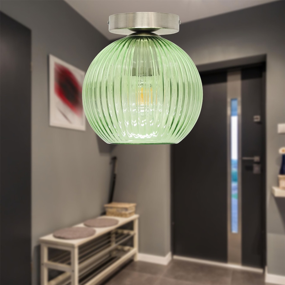 image 1 of Cynthia - Satin Nickel Ceiling Flush Mount Ceiling Light for Shades