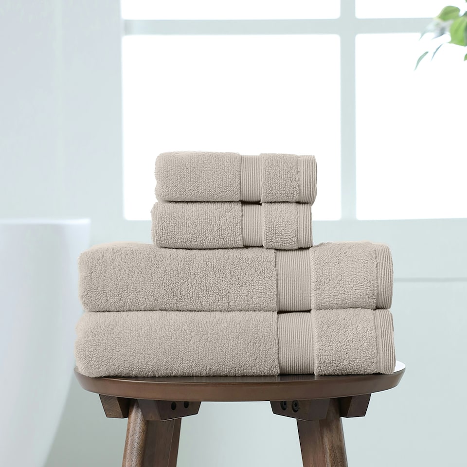 image 1 of Martex 100% Cotton Silver Towel Bale - 2 face cloths & 2 hand towels Silver | Face cloth