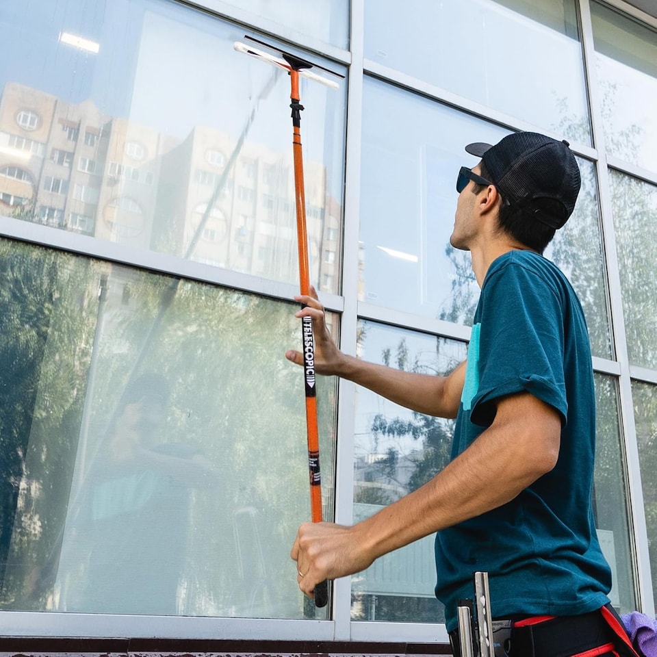 image 1 of 3.5m Telescopic Extending Window Cleaner Kit Glass Clean Multi Use