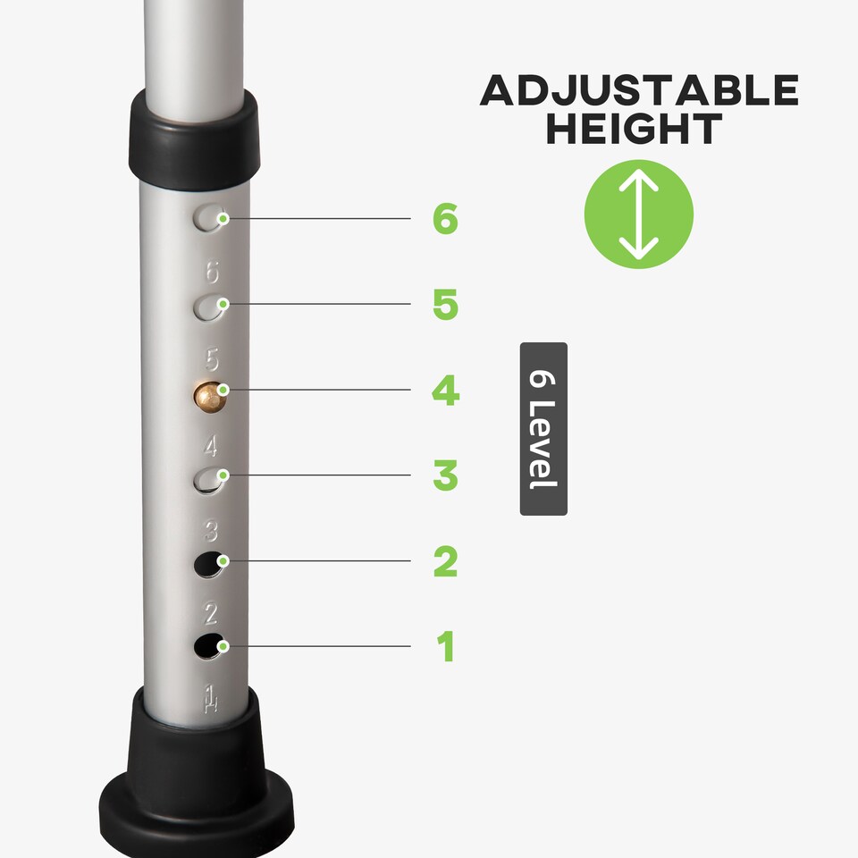 image 1 of HOMCOM Shower Chair for the Elderly and Disabled, Adjustable Padded Shower Stool with Built-in Handle and Non-slip Suction Foot Pads, Blue