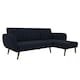 image 2 of Brittany Sofa Bed in Navy Blue Fabric Blue | NAVY BLUE
