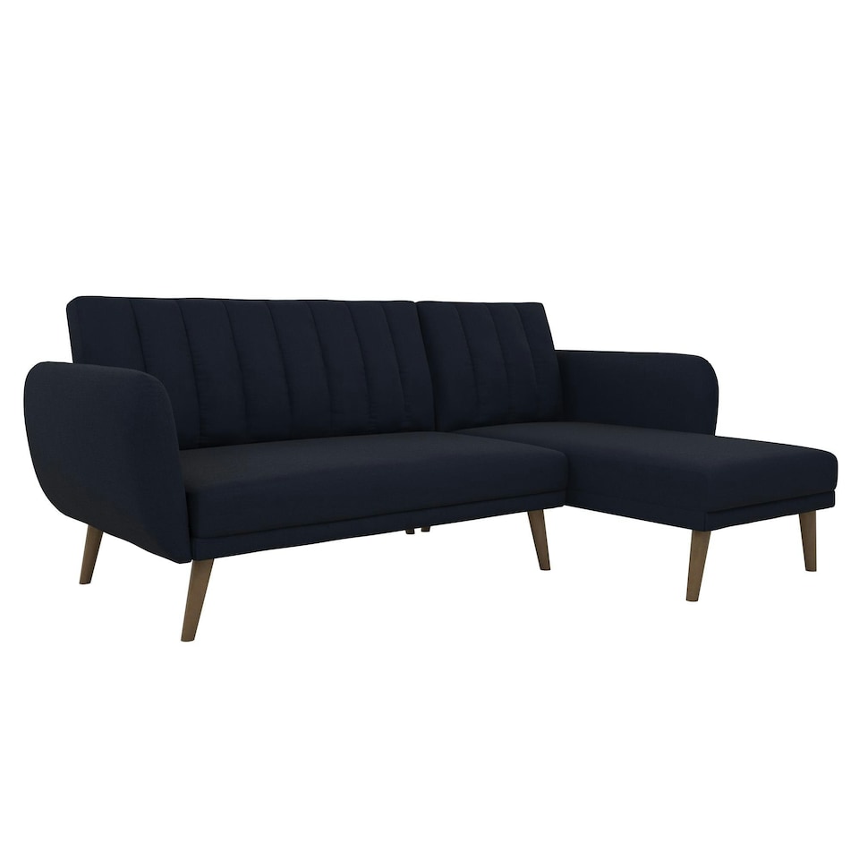 image 1 of Brittany Sofa Bed in Navy Blue Fabric Blue | NAVY BLUE