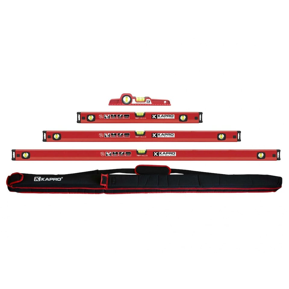 Kapro 787 Helius Level - Multi Colour - Set, 4 Piece