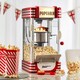 image 2 of Cooks Professional Retro Popcorn Maker Machine 310W with Crank Handle & One Touch Control