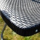 image 5 of Garden Gear Rattan Effect Folding Bistro Set Plastic Wood Effect Table