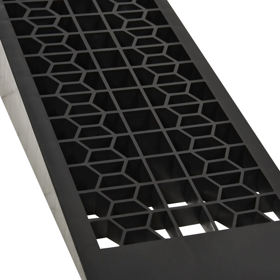 image 1 of HOMCOM Pair of 2 Low Entrance Plastic Curb Ramps Anti-Slip Surface 3 Ton Capacity Garage Workshop Cars SUVs Small Vans