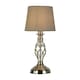 image 10 of Manor Chrome Table Lamp with Grey Shade Chrome