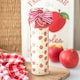 image 2 of Apple Print Apple Pie Tube Candle White