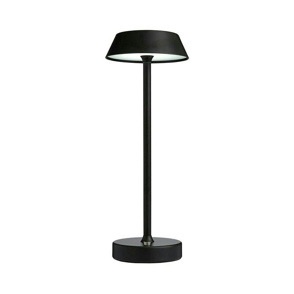 image 1 of Energize Black LED Rechargeable Desk Table Lamp with Touch Sensor