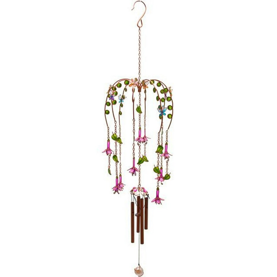 Something Different Fuchsia Wind Chime - Multicolour - One Size