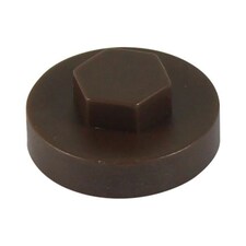 Timco - Hex Head Cover Caps - Van Dyke Brown (Size 19mm - 1000 Pieces)
