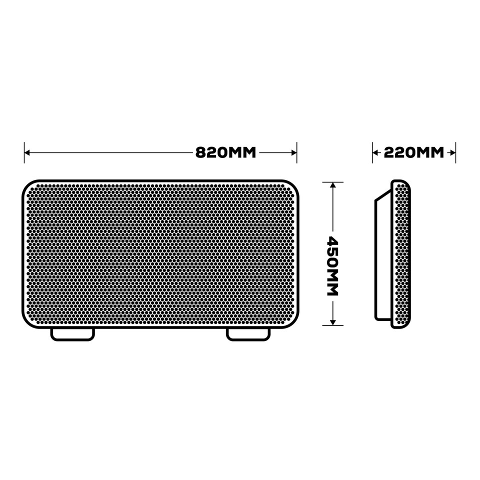 image 1 of TCP 2000W White Infrared Convection Heater