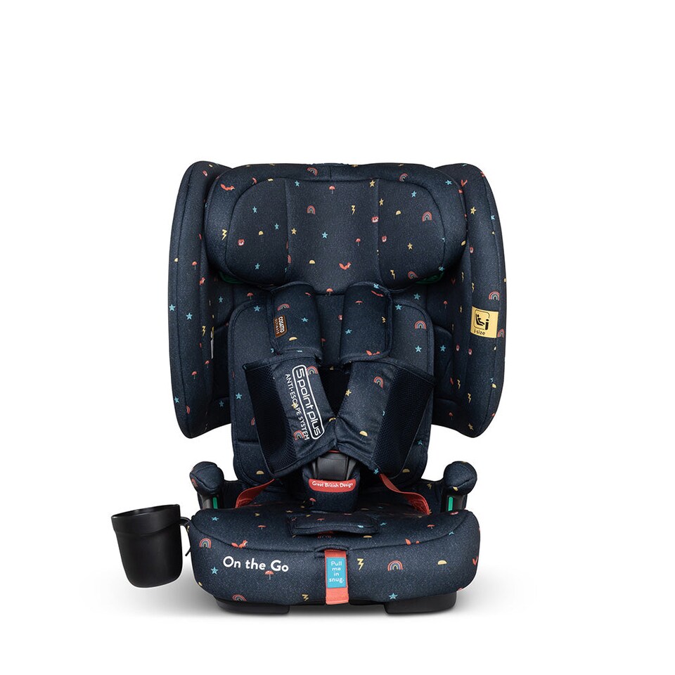 image 1 of Cosatto On The Go iSize Travel Car Seat Lightweight Foldable Booster, Quick Fit, R129 Safety