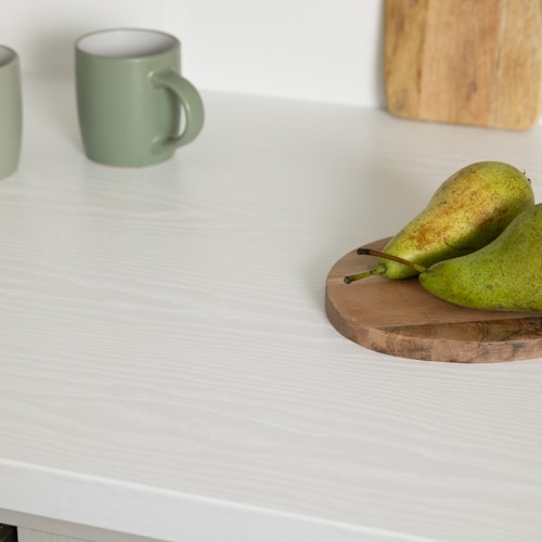 Sticky Back Plastic Whitewood Matt Wood Effect Kitchen Self-adhesive Vinyl Wrap for Cupboards, Doors and Worktops 90cm x 1m - d-c-fix