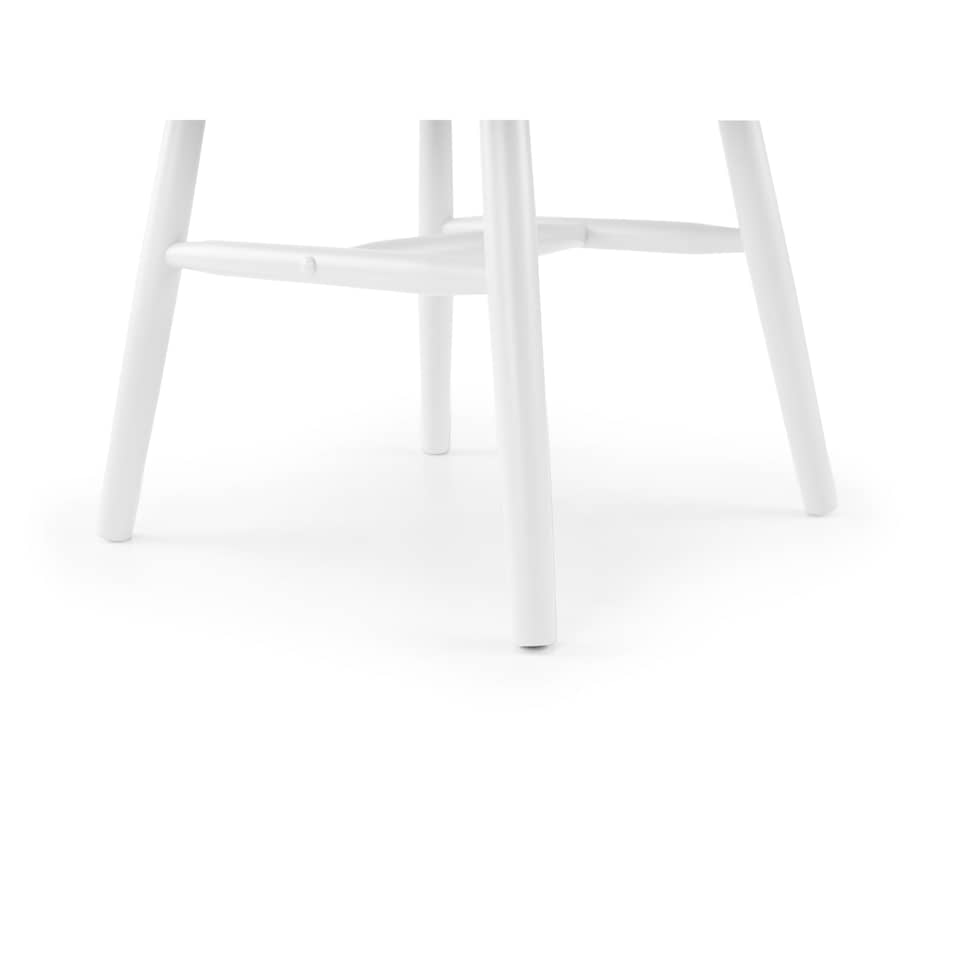 image 1 of Bellmont Elegant Spindle Back Dining Chairs - White - Set of 2