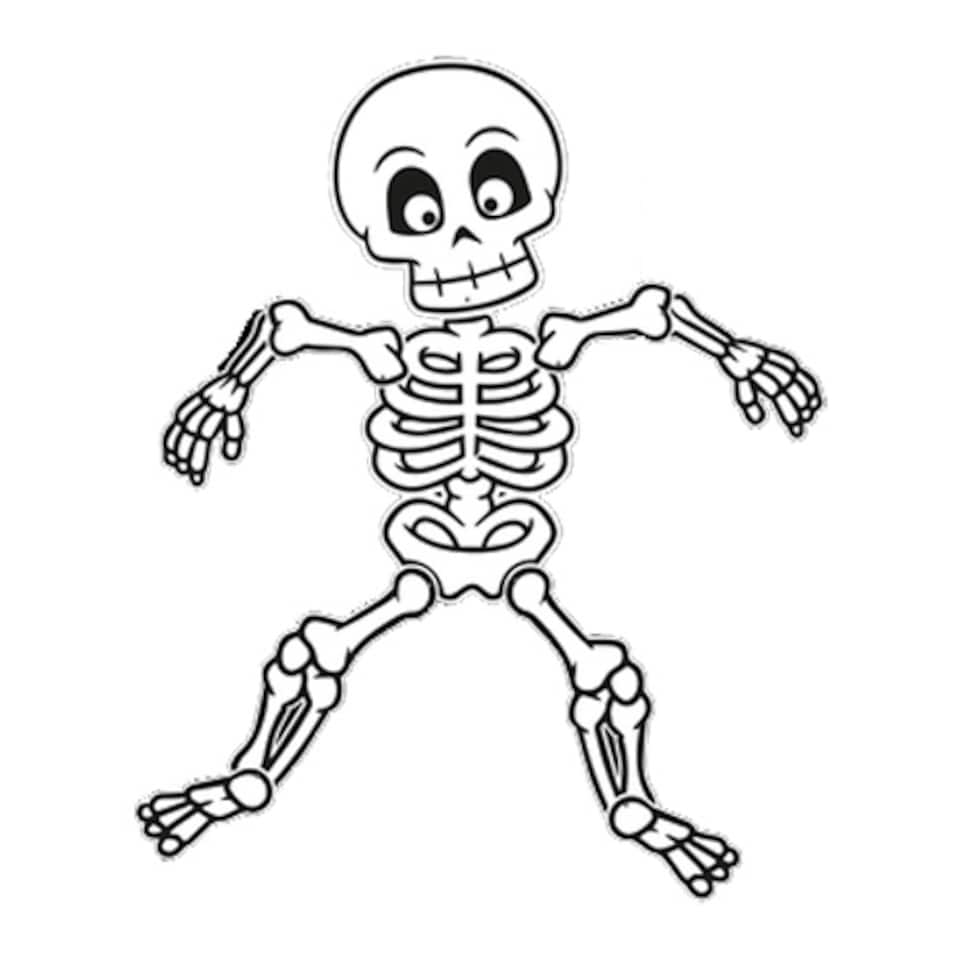 Jointed Skeleton Halloween Decoration 144cm