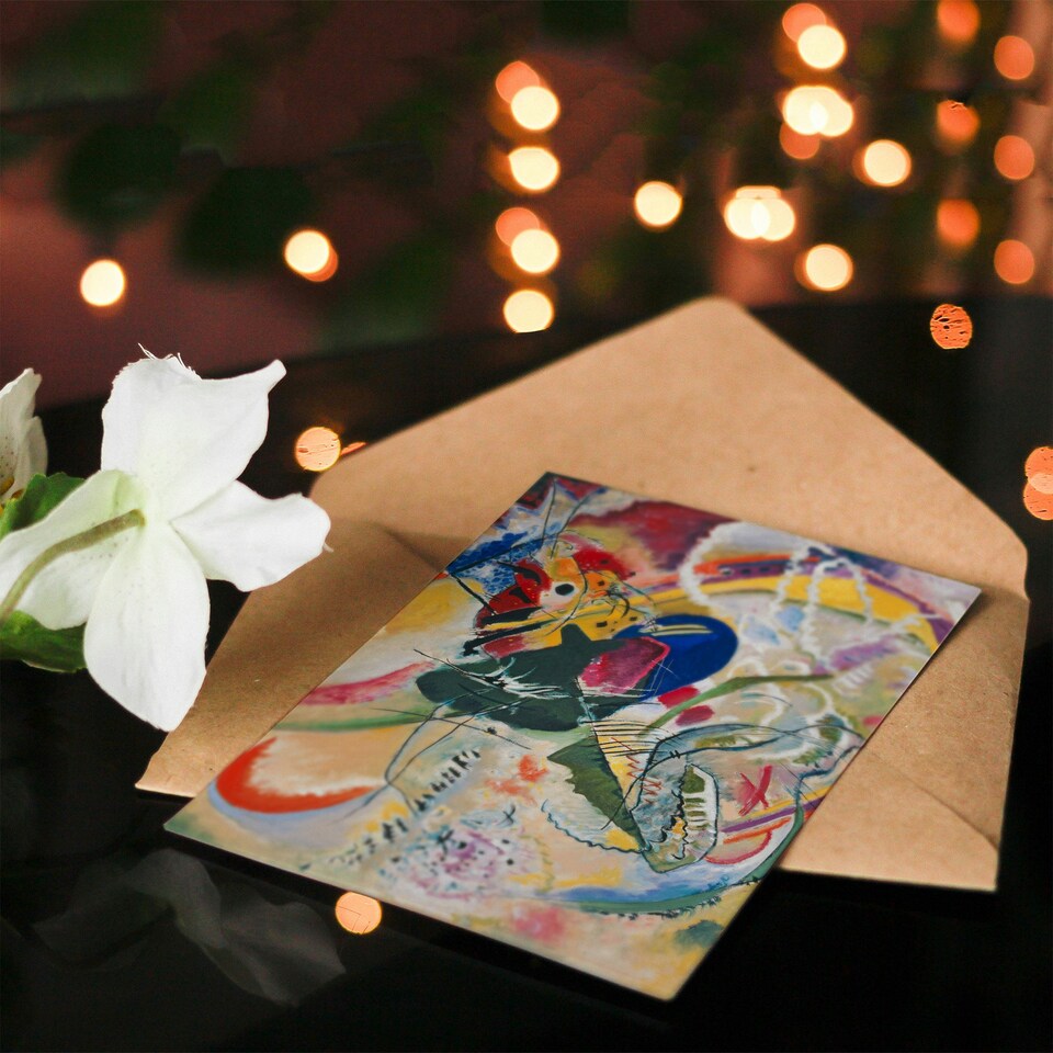 image 1 of Wassily Kandinsky Art Card Improvisation 35 Colourful Abstract