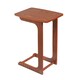 image 1 of Greenhurst C-Shaped Side Table with Oak Veneer Finish – Compact & Stylish Brown | Oak