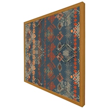 Ethnic boho distressed pattern (Picutre Frame) Brown | Oak | M