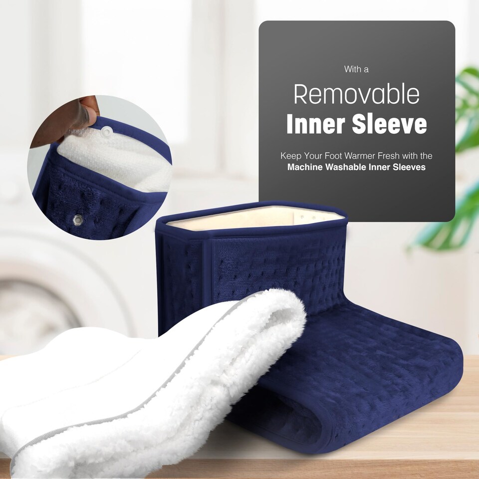 image 1 of Keplin Electric Foot Warmer with Adjustable Heat Settings and Timer