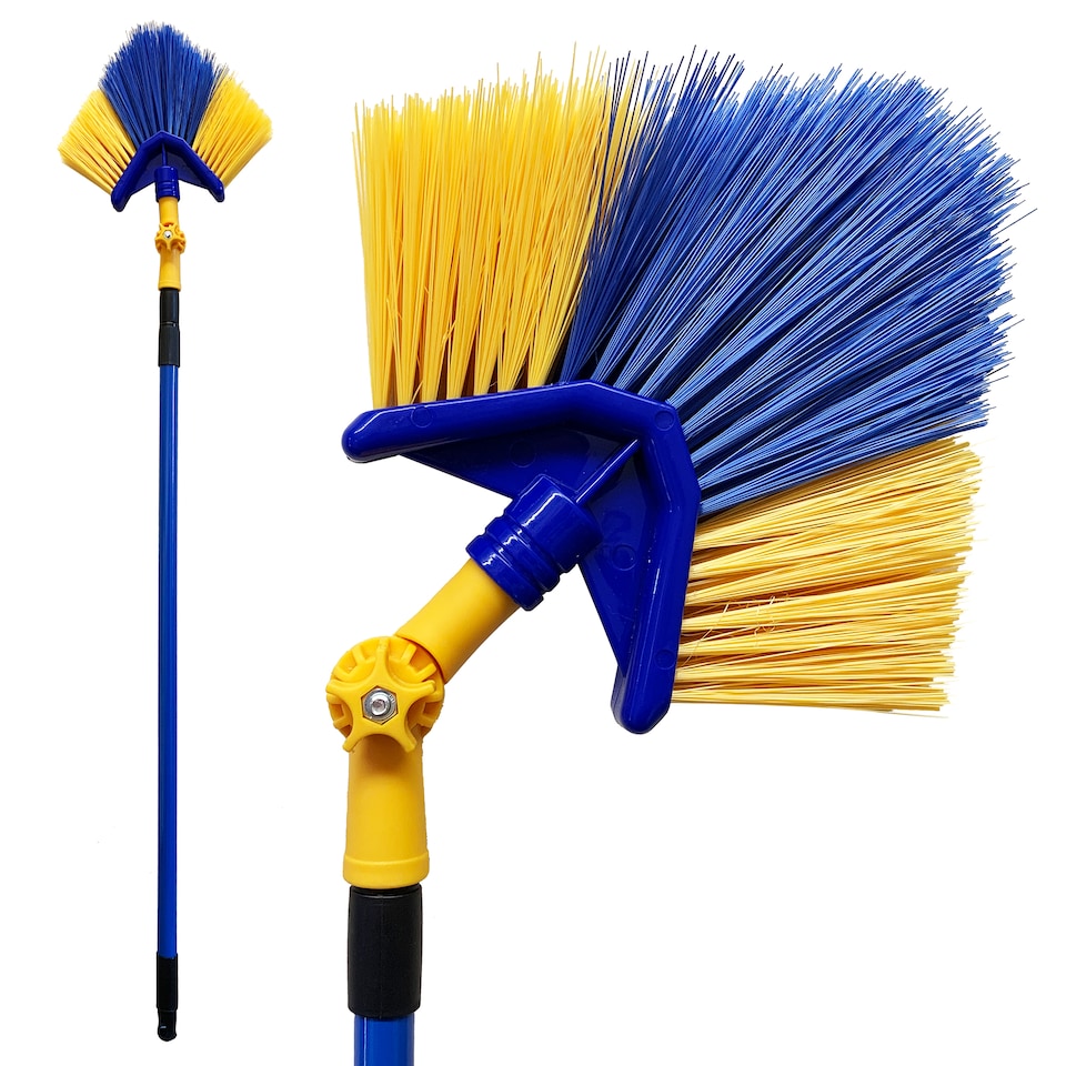 image 1 of Long Handle Angled Cobweb Brush Duster For Cleaning