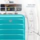 image 4 of 55x40x20cm Ryanair (Priority) TUI, Carry on Cabin Suitcase Hard Shell Approved for 60+ Airlines Blue | Aqua/Tan | Cabin Bag
