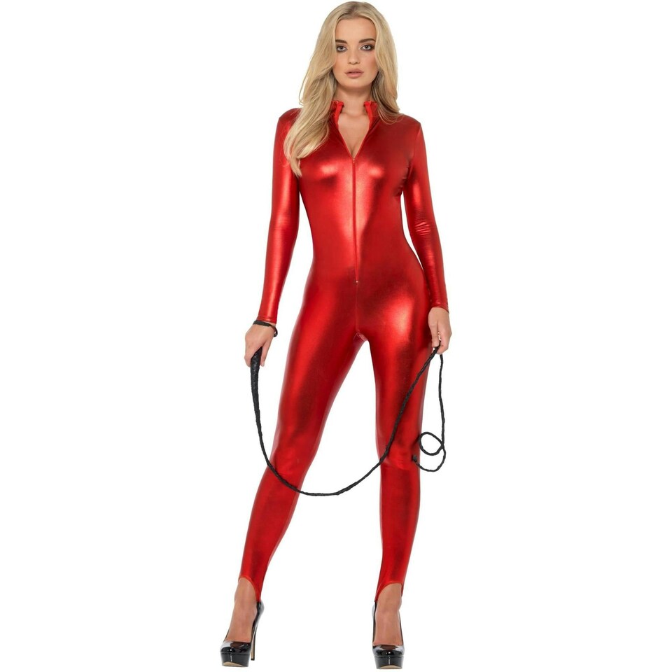 image 1 of Fever Womens/Ladies Miss Whiplash Costume - Red - XS XS