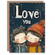 image 1 of Love You Cute Kids Illustration Anniversary Valentines Her Wife Card