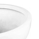 image 4 of Primrose Gloss White Garden Outdoor Fibreglass High Low Bowl Planter 72cm