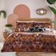 image 2 of Furn Kaihalulu Jungle Reversible Duvet Cover Set | Brown | Cocoaberry | Double | 1