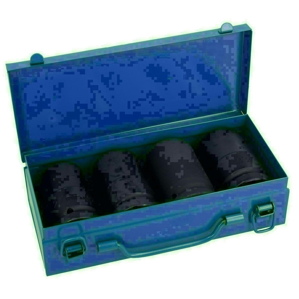image 1 of 1in Drive Deep Metric Impact Impacted Sockets 6 Sided 27mm - 33mm 4pc Set