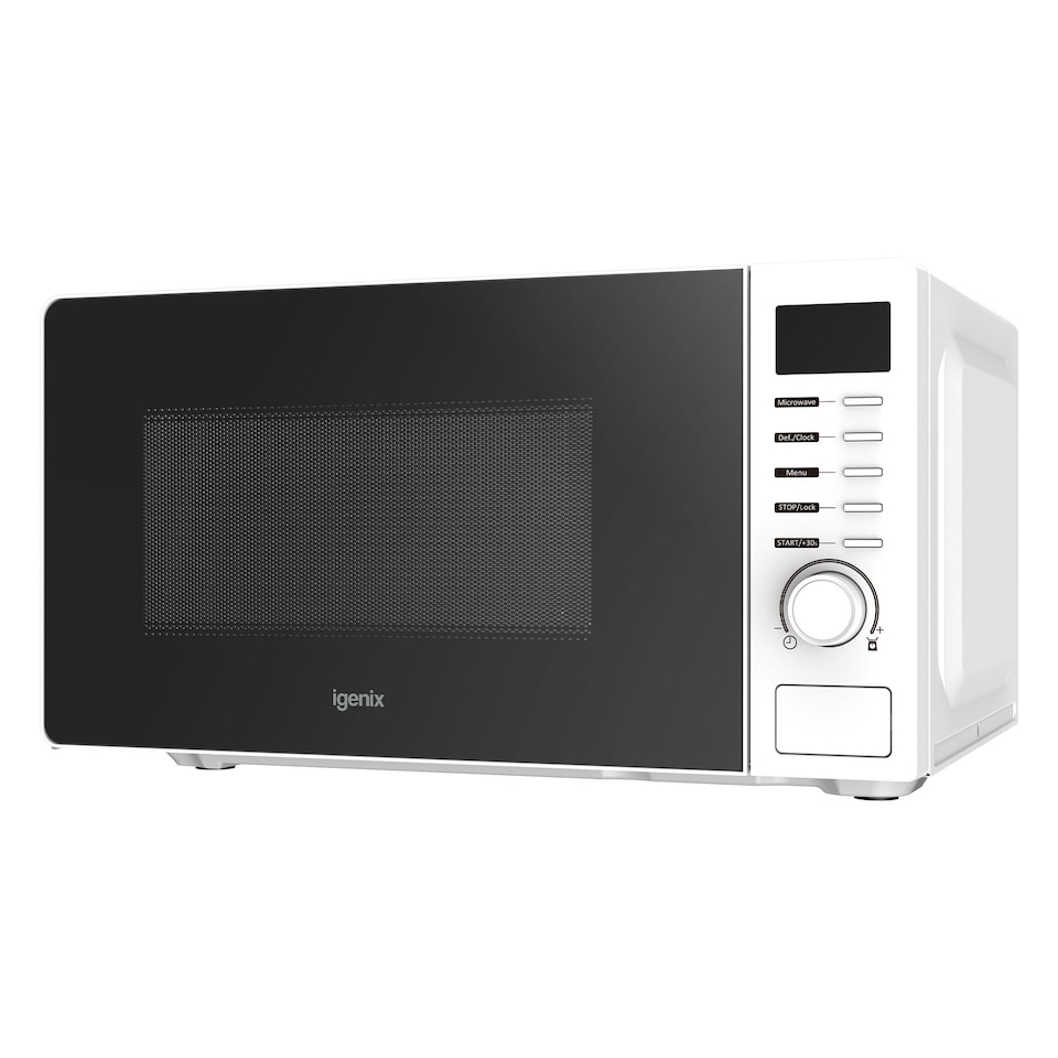 image 1 of 20L 700W Digital Microwave, 8 Functions, 5 Power Levels, Igenix IGMS02070W