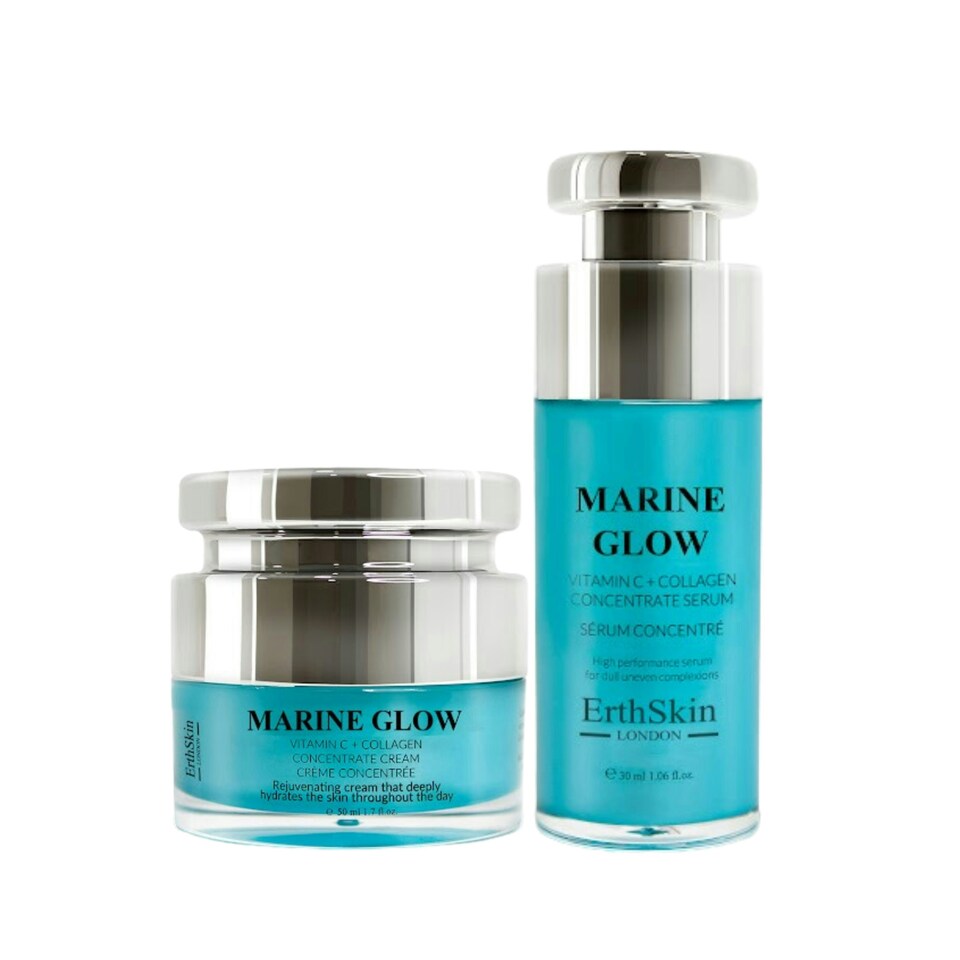 image 1 of Marine Glow Anti-Aging Concentrate Cream And Serum Set