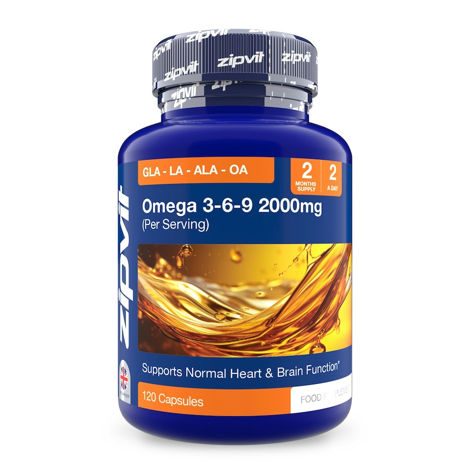 image 1 of Zipvit Omega 3-6-9 2000mg – Brain, Heart & Cholesterol Support, 120 Capsules, 2-Month Supply