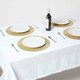 image 7 of Homescapes Set of 4 Round Decorative Gold Placemats