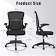image 8 of Rattantree Ergonomic Office Chair with Flip Up Armrests & Lumbar Support