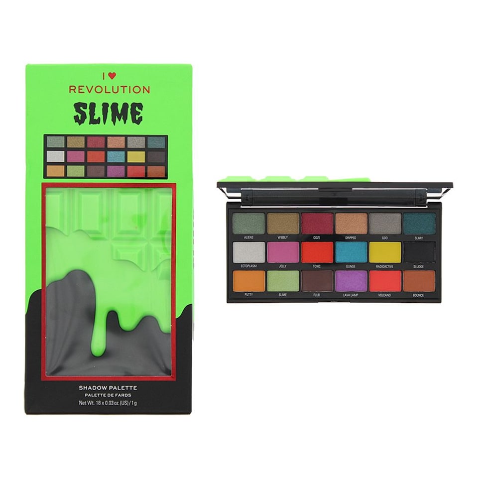 Revolution I Heart Revolution Slime Eye Shadow Palette 18 x 1g For Women