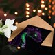 image 4 of Dragon Head Neon Purple Green Fantasy Concept Art Birthday Greeting Card
