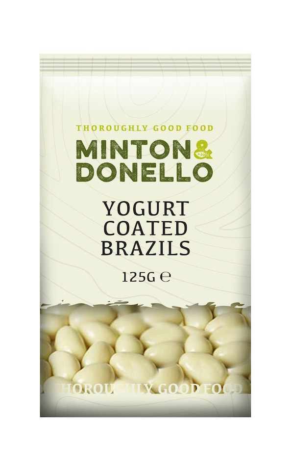 image 1 of Minton & Donello Yoghurt Coated Brazil Nuts 6 x 125g