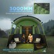 image 8 of Outsunny 8-Person Camping Tent Tunnel Design with 4 Large Windows | Green | Green