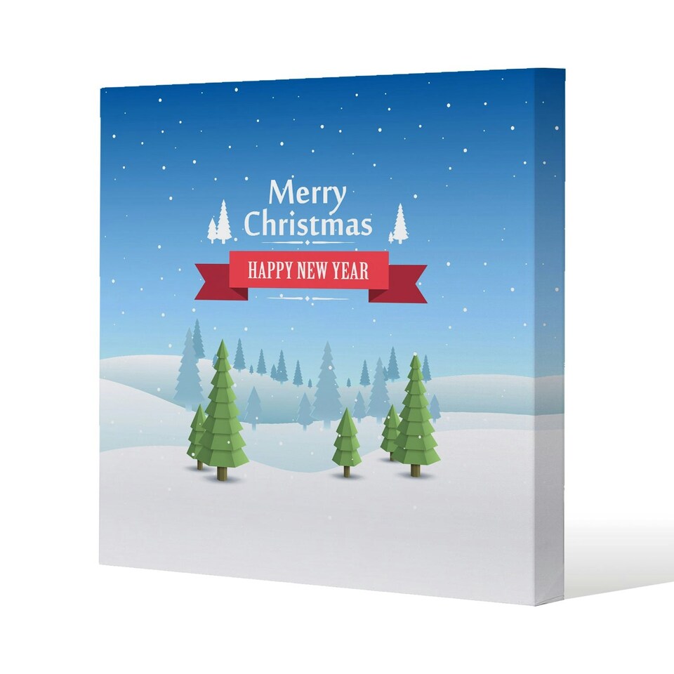 Merry christmas cover art (canvas) 114 x 114 x 4cm