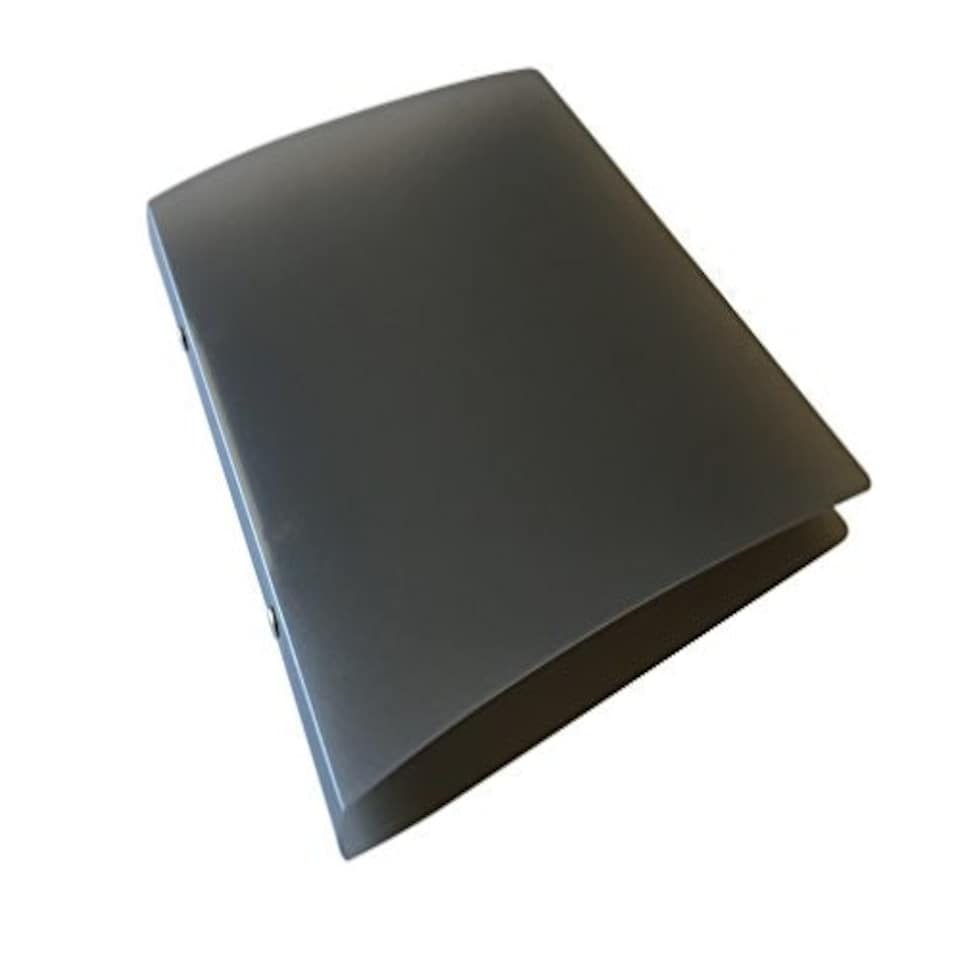 image 1 of Pack of 10 A5 Slim Black Translucent Ringbinders by Janrax