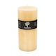 image 1 of Nicola Spring Round Vanilla Pillar Candle - 140 Hours - Cream | Cream | Beige