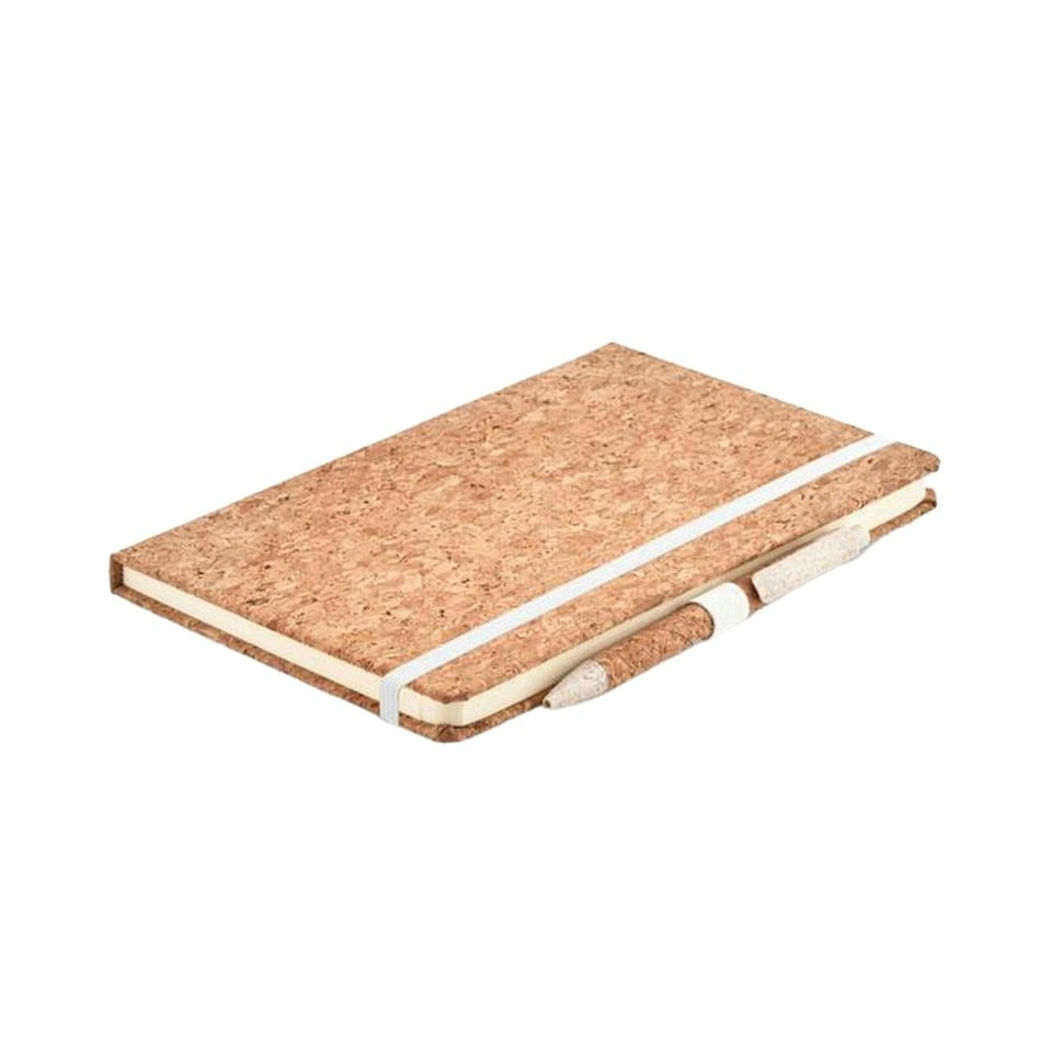 image 1 of MidOcean Suber Cork A5 Notebook with Pen Set - Beige - One Size
