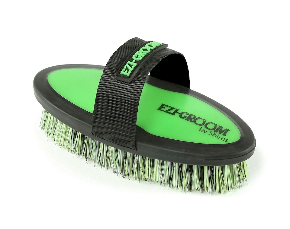 image 1 of Shires Ezi-Groom Body Brush Orange | Large